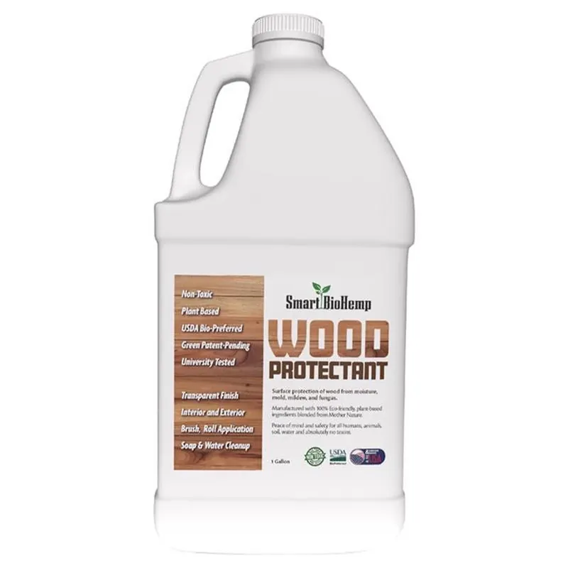Smart BioHemp Clear Flat Water-Based Wood Protector – 1 Gal