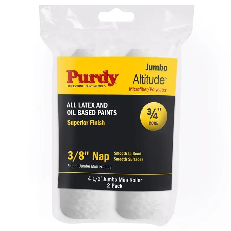 Purdy Altitude Poly‑Micro Jumbo Mini Roller Cover – 4.5" X 3/8" (2‑Pack)