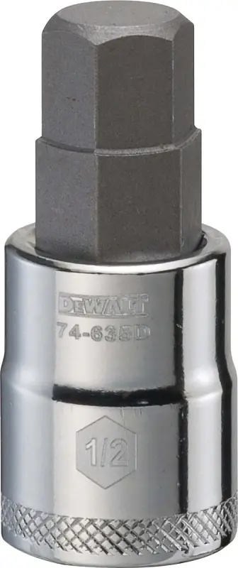 Hex Bit Socket, 1/2 In., 3/8 In. Drive