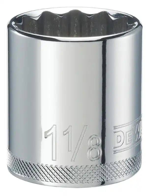 Dwmt 1/2 Inch Drive 1 1/8 Inch 12 Point Socket With Directtorque Technology