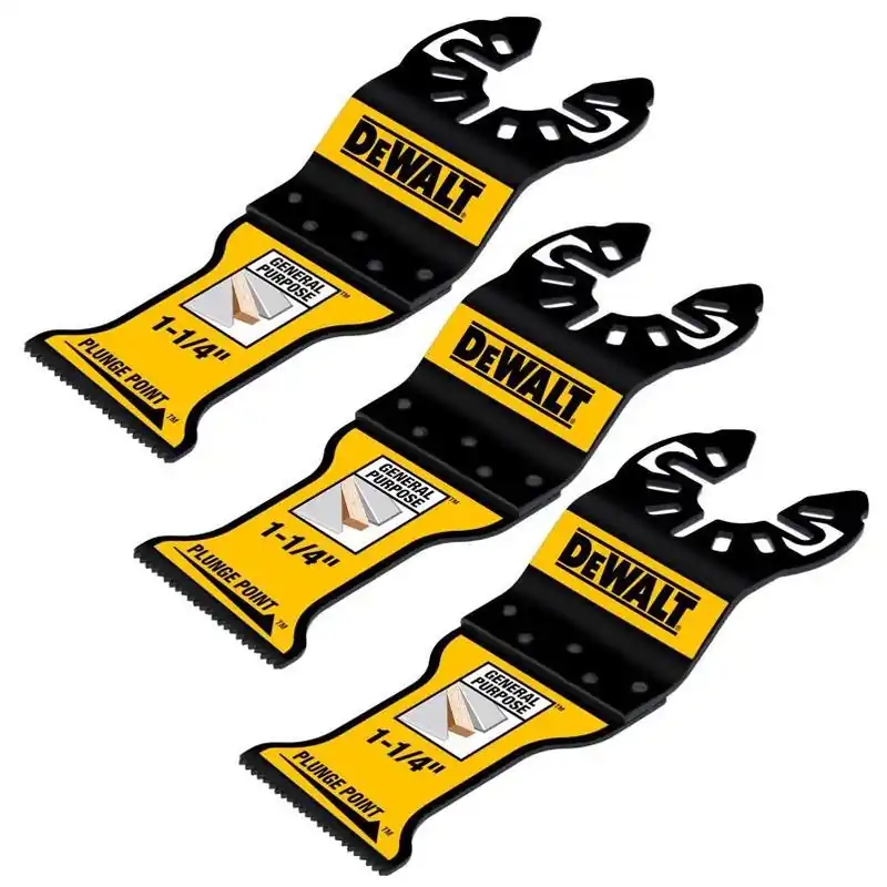 DEWALT 1‑1/4" PlungePoint Oscillating Blade – Bi‑Metal General‑Purpose Cut