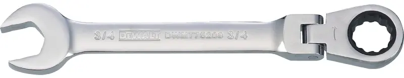 3/4 Inch Flex Head Ratcheting Combination Wrench Dwmt75209osp