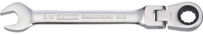 3/8 Inch Flexible Head Ratchet Combination Wrench Dwmt75210osp