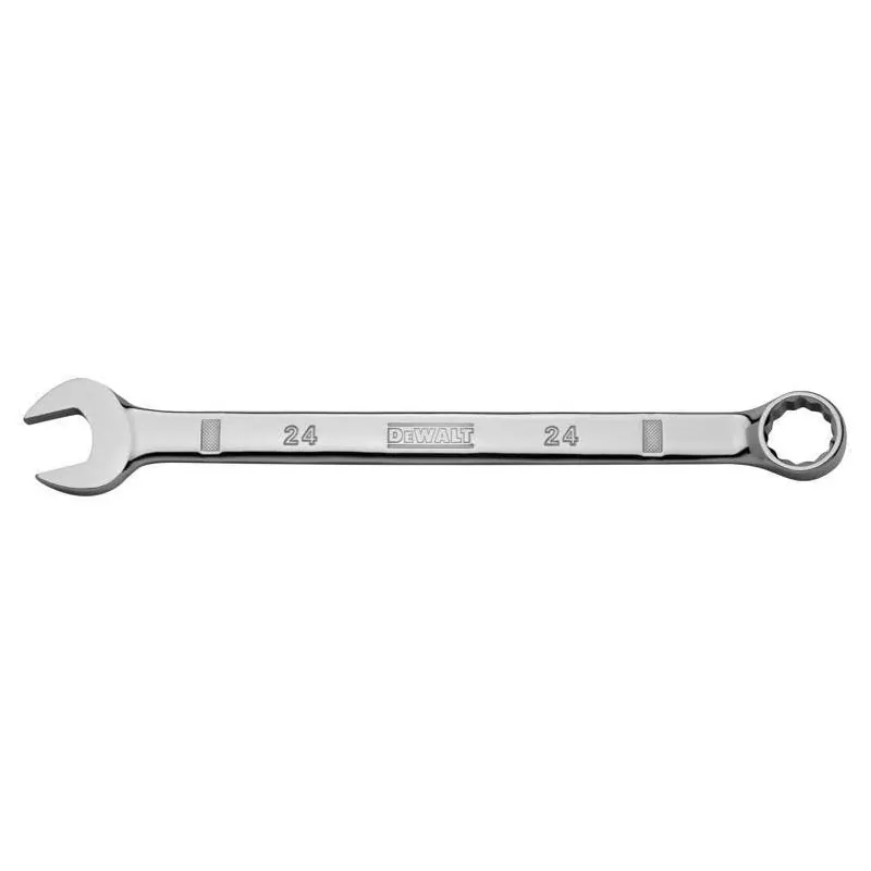 DeWalt 24 mm Metric Combination Wrench – Chrome Vanadium Steel, Polished Finish (1 pc)