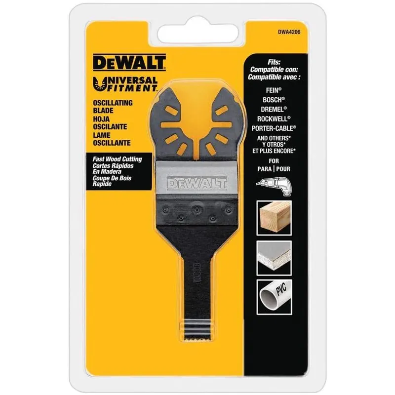 Dwa4208 Oscillating Tool Wood Detail Blade For Precision Cutting