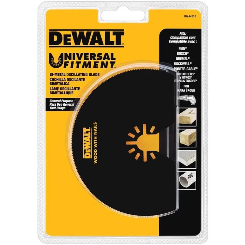 DEWALT 4‑Inch HSS Oscillating Blade – Universal Fit For All Major Brands