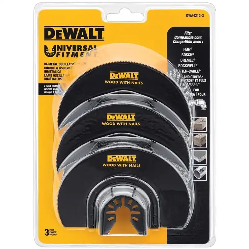 DEWALT High‑Speed Steel Flush Cut Blade – Universal Fit For All Oscillating Tools