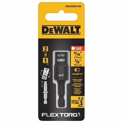 FlexTorq Double-Ended Nut Driver, Impact Ready, 1/4 & 5/16 In.