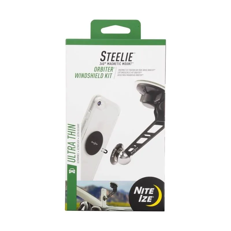 Nite Ize Steelie Orbiter Black Metal Windshield Mount Kit – Heavy‑Duty Car Accessory