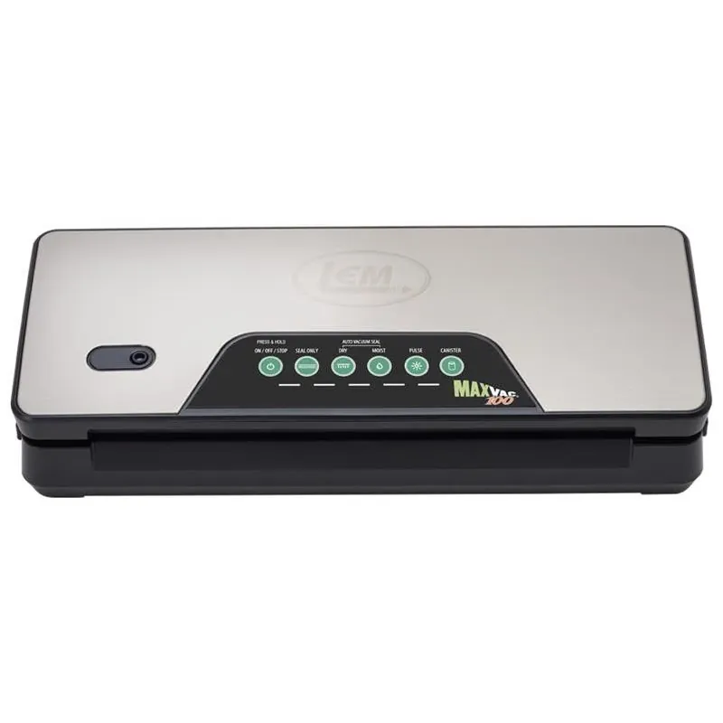 LEM Max Vac 90‑Watt Black & Silver Food Vacuum Sealer