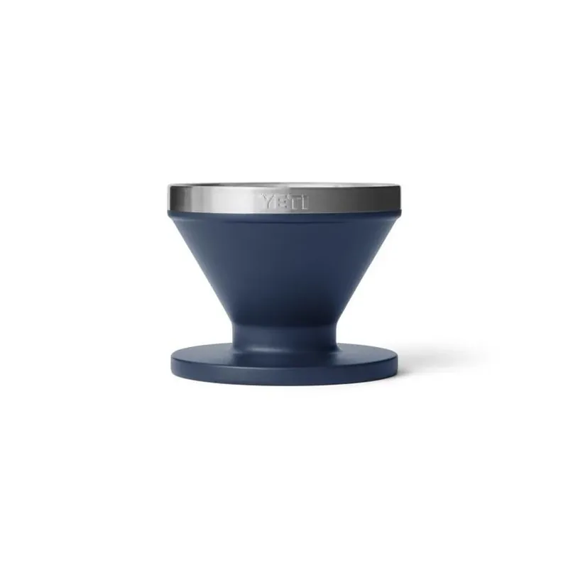 YETI Navy Stainless Steel Single‑Serve Pour‑Over Coffee Brewer – 1‑Cup Rambler