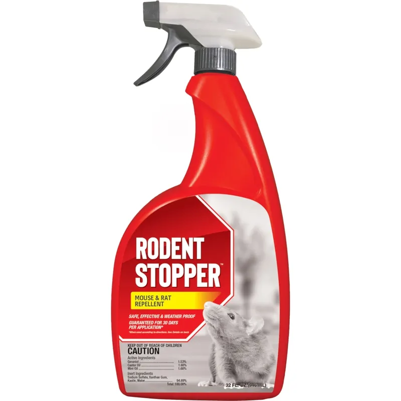 Rodent Stopper Pest Control Liquid For Mice And Rats 32 Oz - Humane Deterrent
