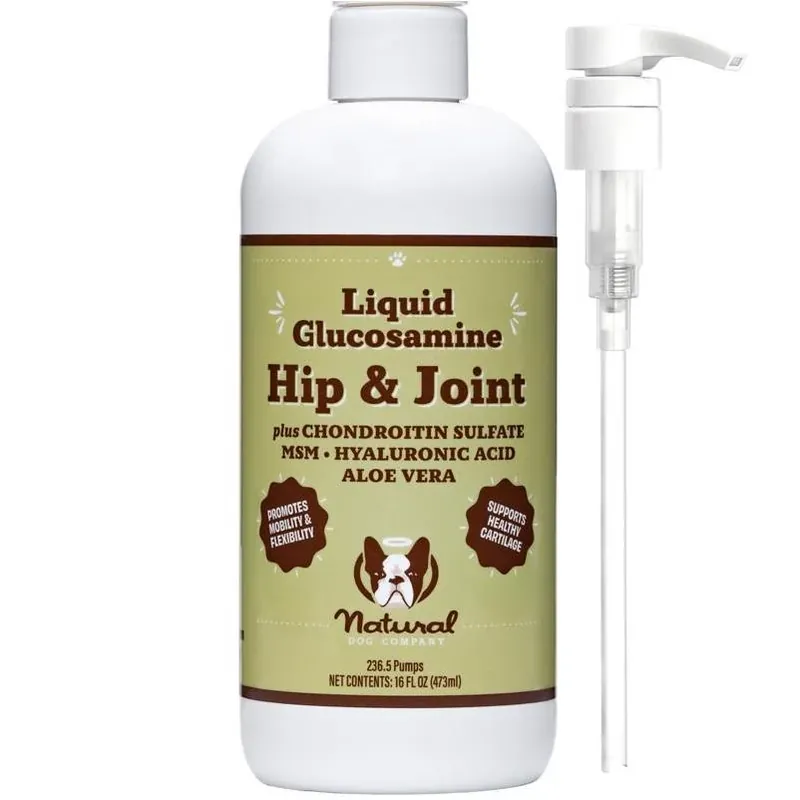 Natural Dog Company Liquid Hip & Joint Support For Dogs – 16 oz