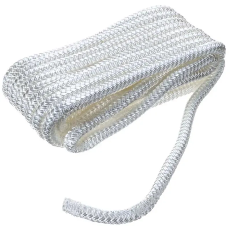 Double Braided Dock Line White 3/8 Inch X 20 Feet Model 40101