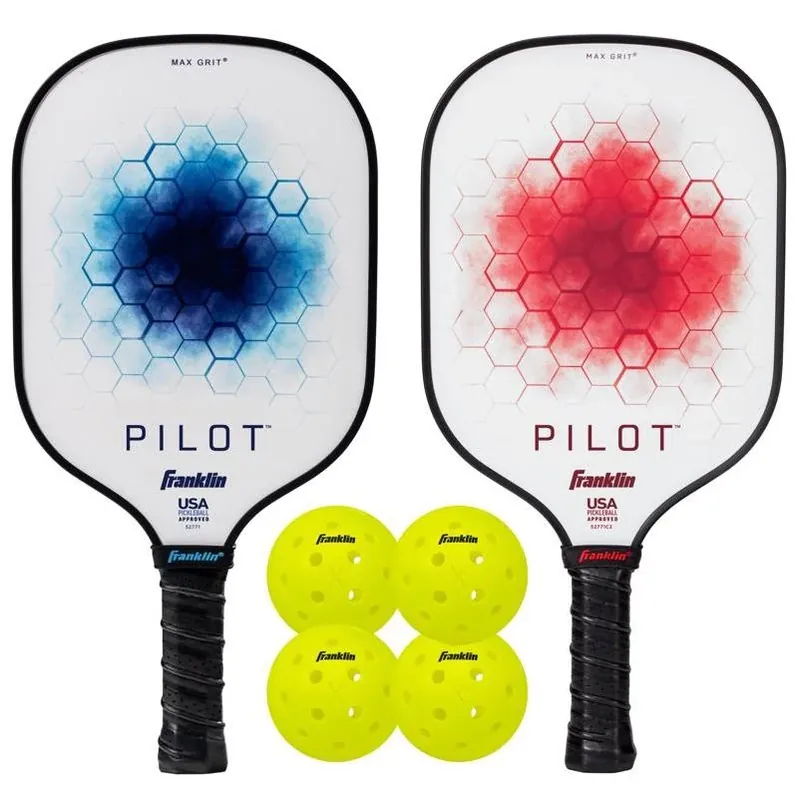 Franklin Premium Pickleball Set – Multicolor Fiberglass Paddle & Official Ball