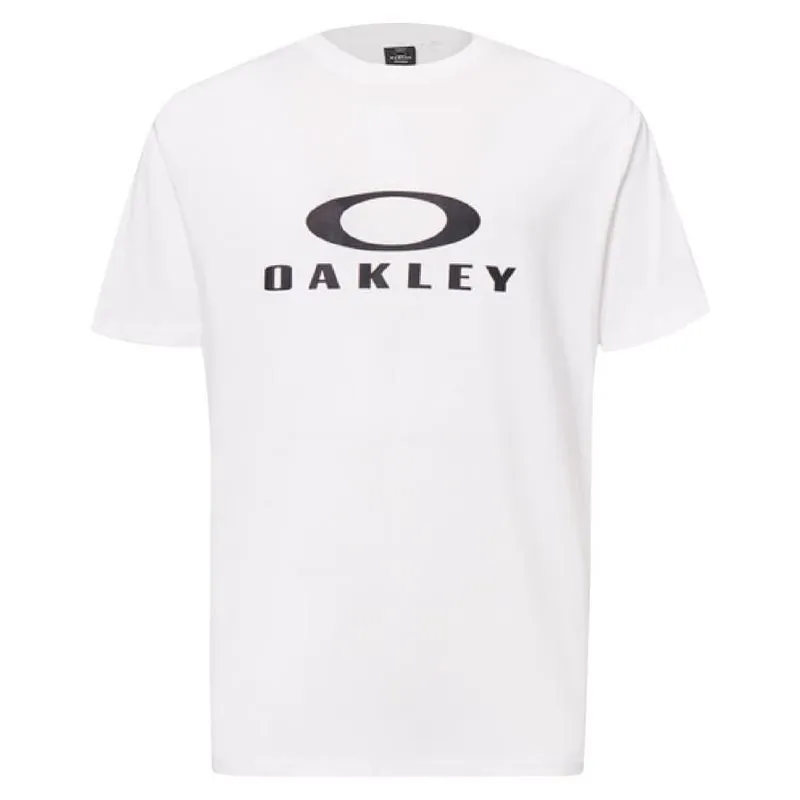 Oakley O Bark 2.0 Men‘s White Crew Neck Tee – Medium Cotton Short‑Sleeve Shirt