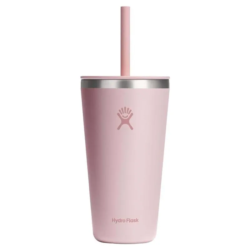 Hydro Flask 20‑oz Trillium Pink Stainless Steel Tumbler With Straw Lid – BPA‑Free