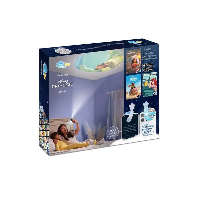 Moonlite Storytime Disney Princess Projector – Blue Light‑Up Storyteller For Ages 2‑6