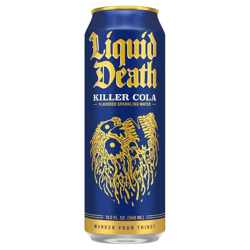 Liquid Death Killer Cola Sparkling Water – 19.2 oz Canned Refreshment