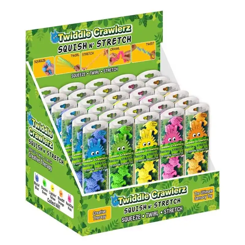 Zorbitz Twiddle Squish & Stretch Sensory Toy – Assorted Colors