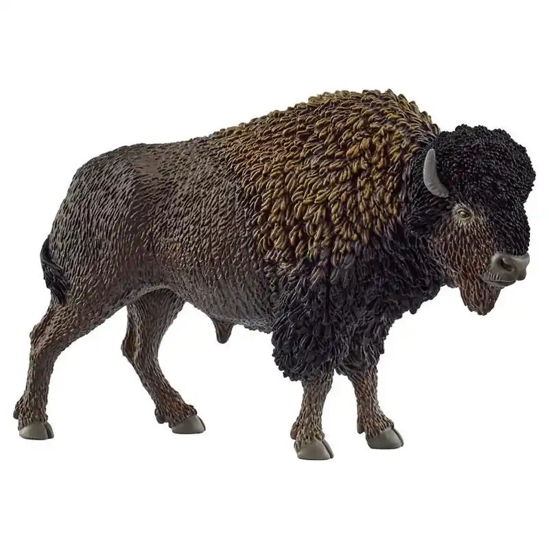 Schleich Premium Bison Collectible Figure – Brown & Black