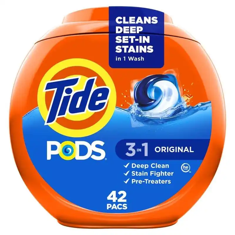 Tide Original Laundry Pods – 42‑Count High‑Efficiency Detergent