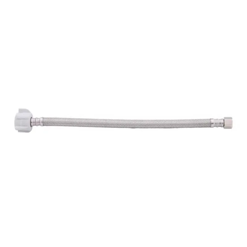 BrassCraft 12‑Inch Braided Stainless Steel Supply Line – 3/8" Compression To 7/8" Ballcock Connector
