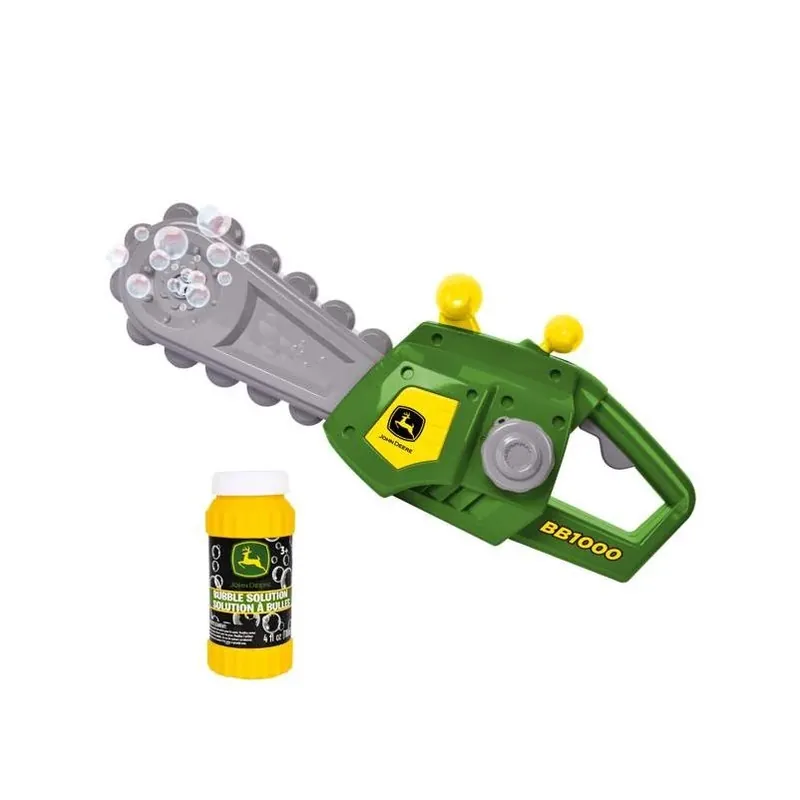 John Deere Kids Bubble Chainsaw – Green & Grey Battery‑Operated Toy For Ages 3+