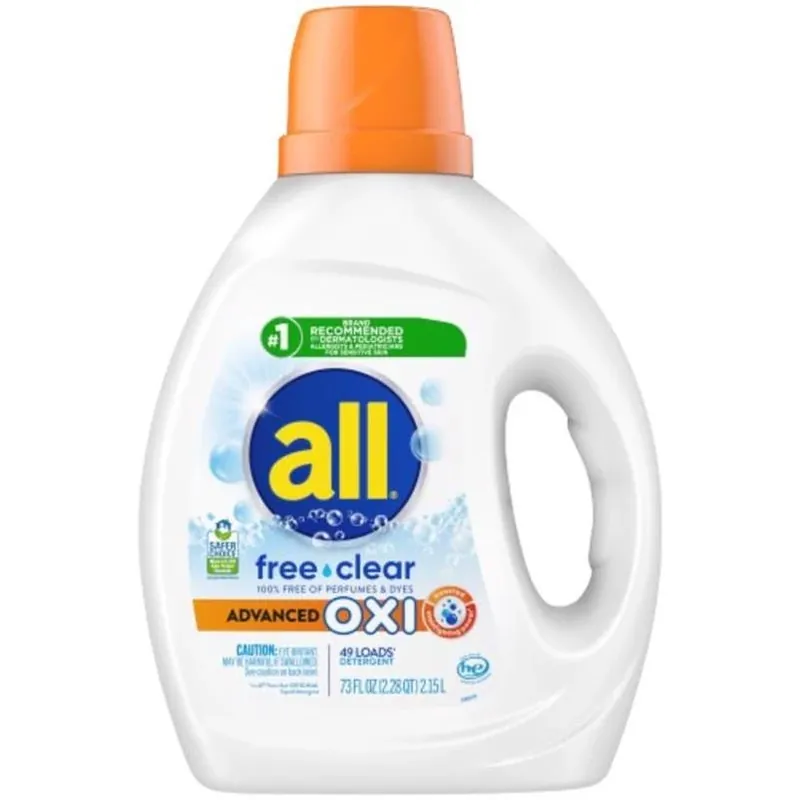 All Free & Clear Concentrated Liquid Laundry Detergent – 73 oz (49 Loads)