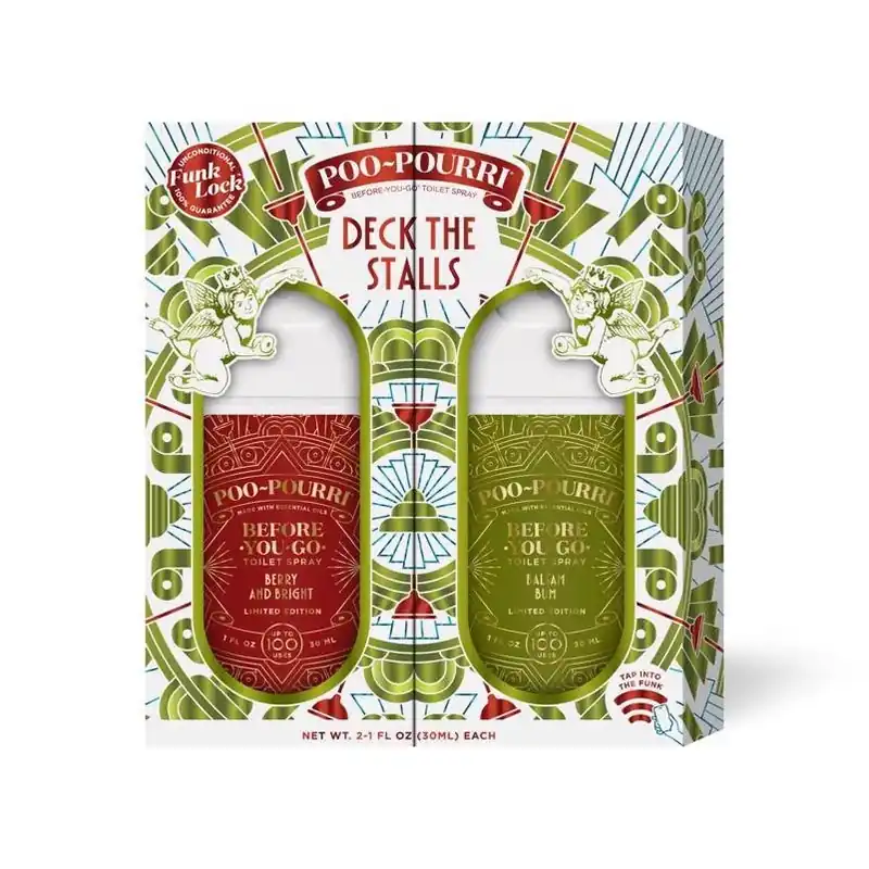 Poo-Pourri Berry & Bright / Balsam Bum Dual‑Scent Air Freshener Spray, 2 oz (2‑Pack)