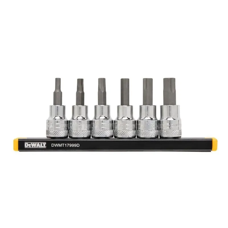 6-Pc. SAE Hex Bit Socket Set, 3/8 In. Drive
