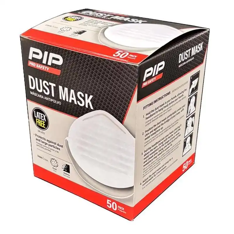 PIP PRO42310-50 White Dust Mask – Protective Respirator For Dust And Particles