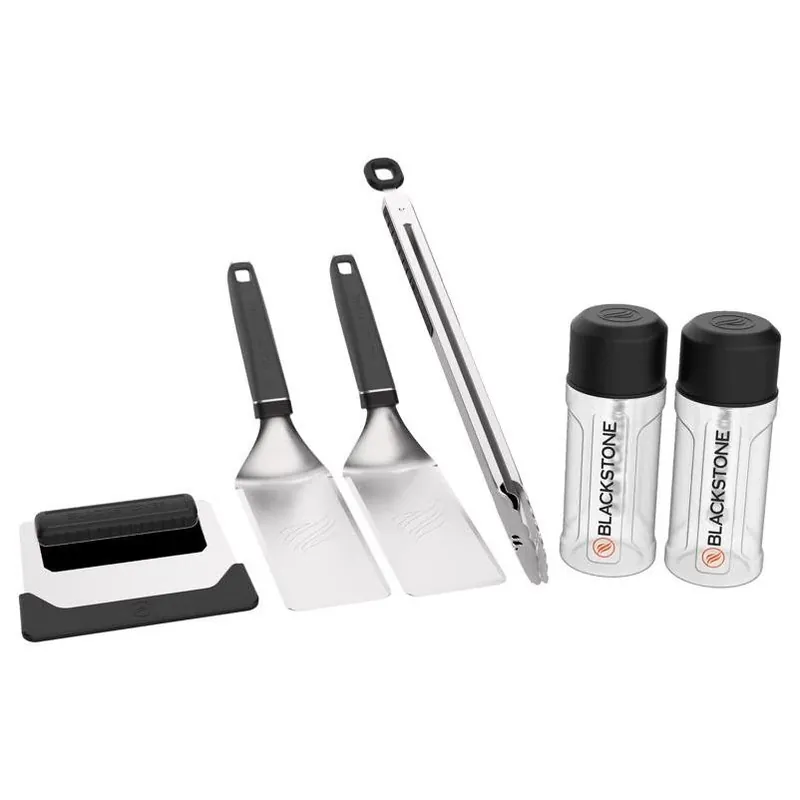 Blackstone Black & Silver 1‑Piece Griddle Tool Set – Durable Multi‑Tool For Outdoor Cooking