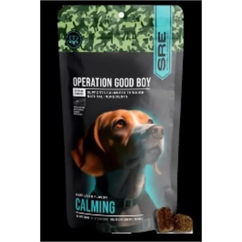 Operation Good Boy SRE Calming Chews – 60 Natural Amino‑Acid Tablets For Dogs