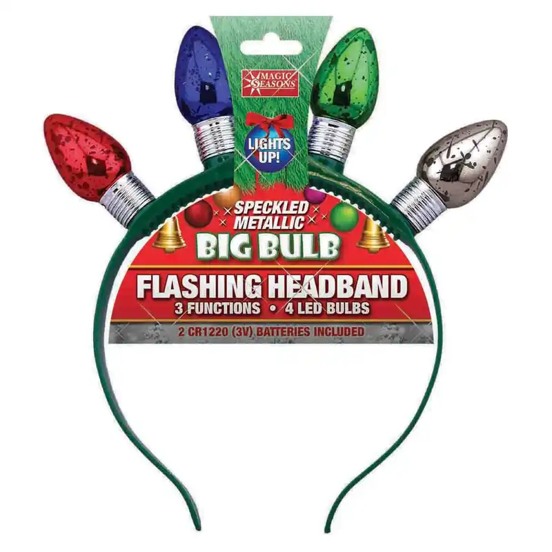 Speckled Big Bulb Headband For Festive Celebrations And Parties