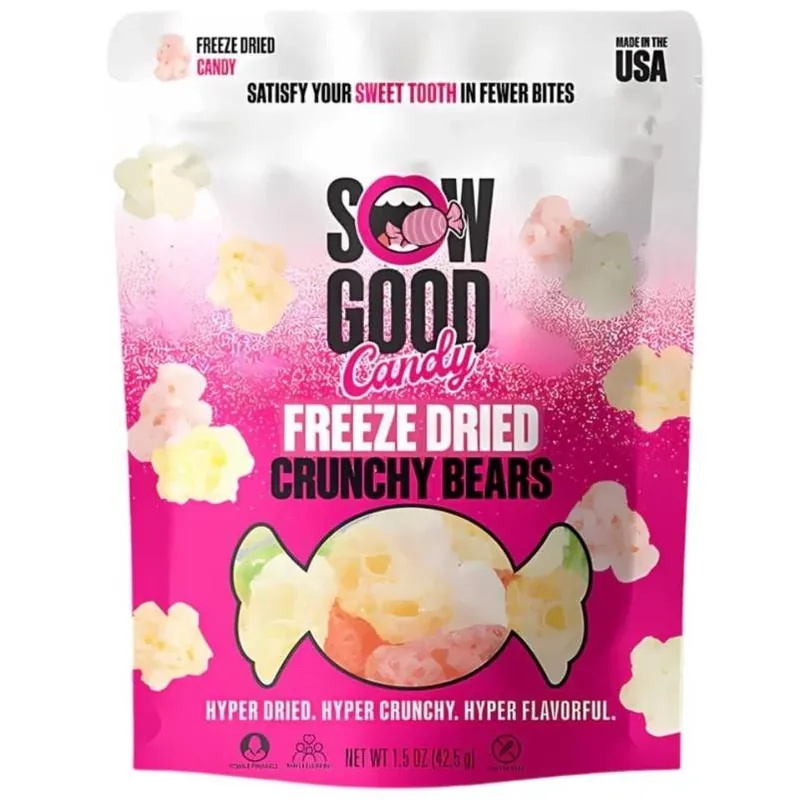 Sow Good Freeze‑Dried Crunchy Bear Candy Bites – 1.5 oz Portable Treats