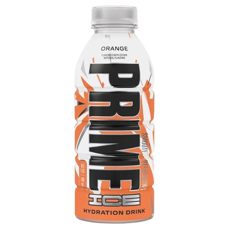 Prime Hydration Orange Sports Drink – 16.9 fl oz Bottle