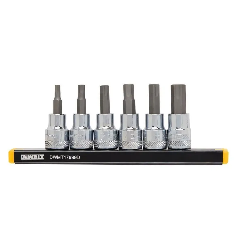 6-Pc. Metric Hex Bit Socket Set, 3/8 In. Drive