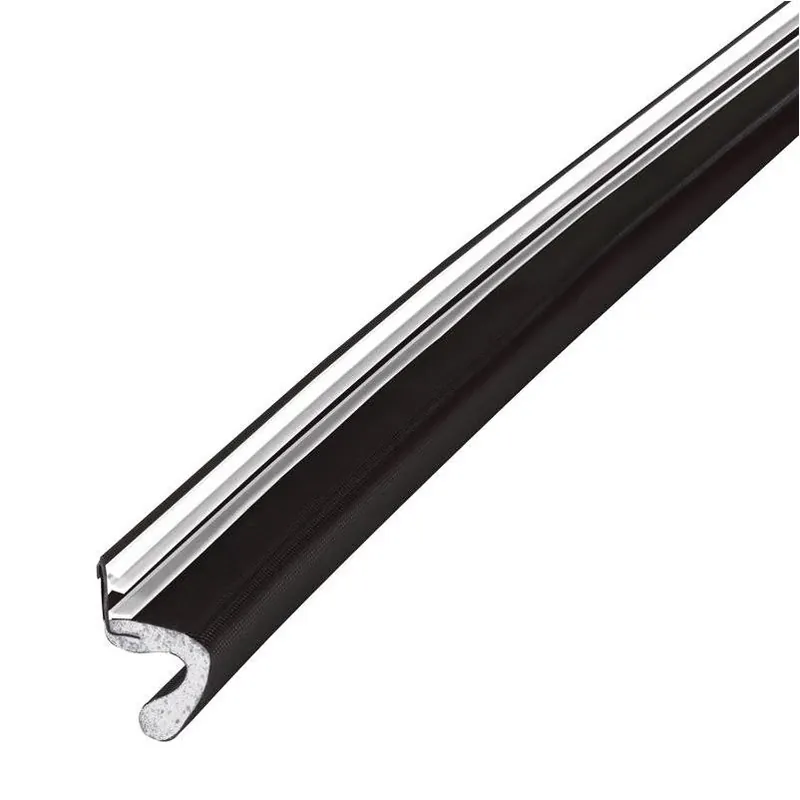 M‑D Black Foam Vinyl Door Weatherstrip – 81‑Inch Length, 0.5‑Inch Thickness
