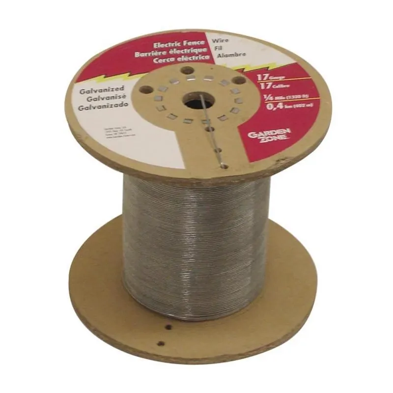 FarmGard 1320‑ft Galvanized Steel Electric Fence Roll – 17‑Gauge Silver