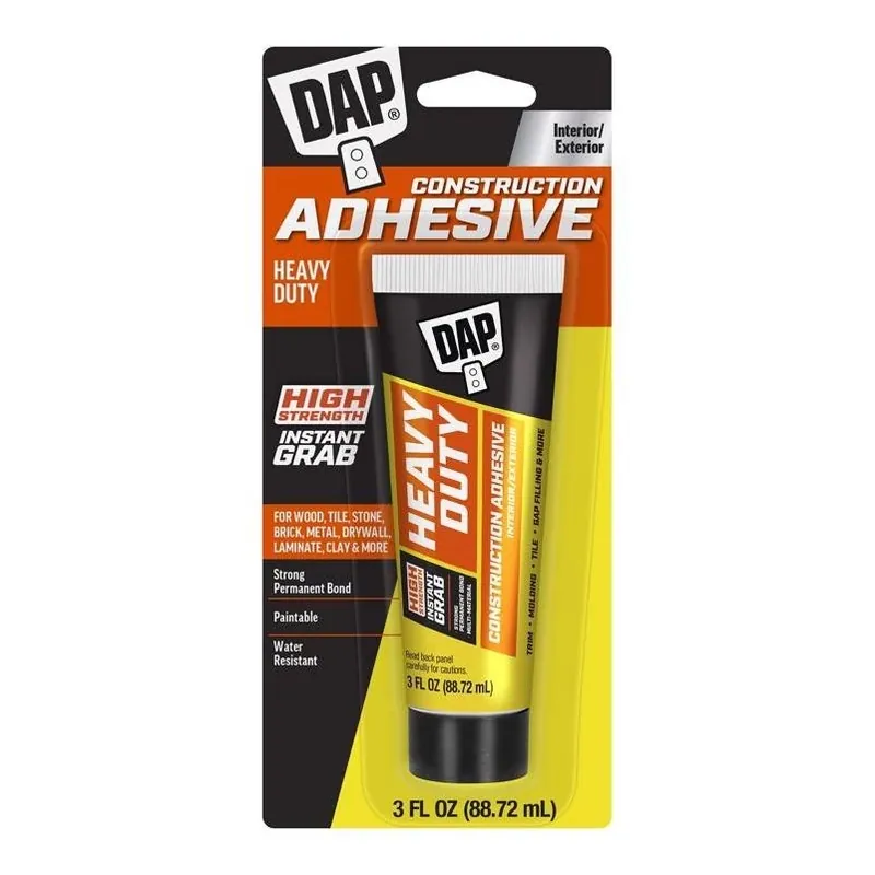 DAP Neutral Construction Adhesive – 3 oz High‑Strength Bonding Gel