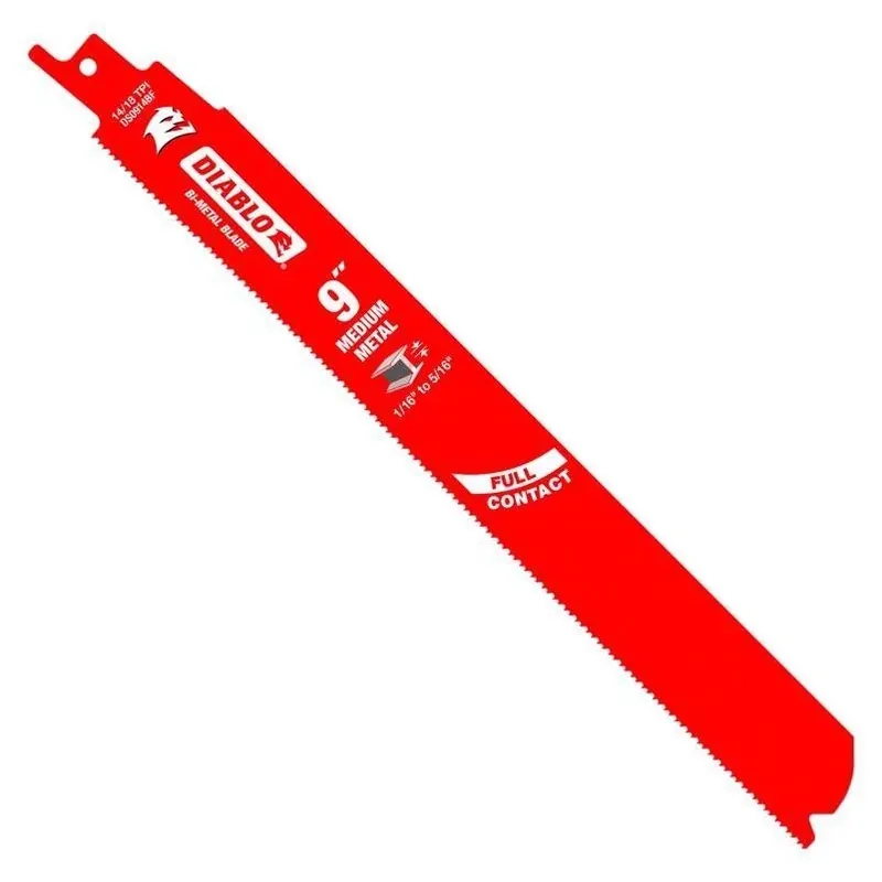 Diablo 9 In. Bi-Metal Nail Embedded Wood Reciprocating Saw Blade 14/18 TPI 25 Pk