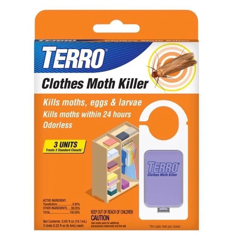 TERRO Clothes Moth Trap – 0.65 oz Odorless Indoor Protection