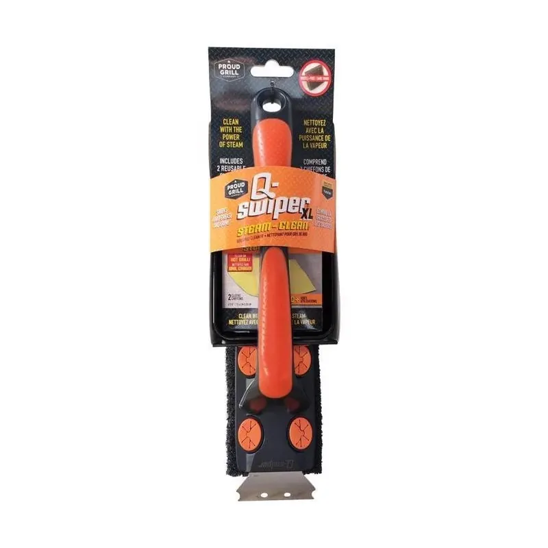 Q‑Swiper 3‑Piece Steam‑Clean Grill Brush Kit – Heavy‑Duty BBQ Cleaner