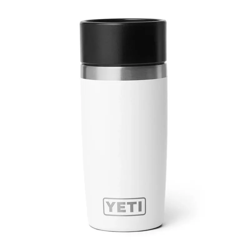 YETI Rambler 12‑oz White Stainless Steel Bottle With Hotshot Cap – BPA‑Free