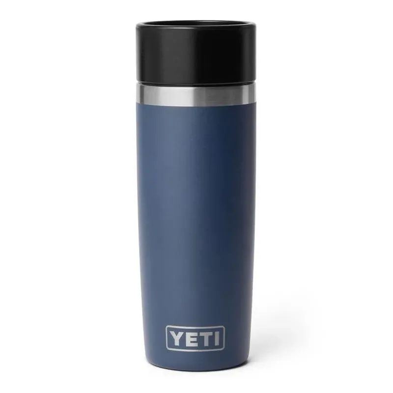 YETI Rambler 16‑oz Navy Stainless Steel Bottle With Hotshot Cap – BPA‑Free