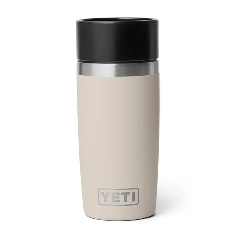 YETI Rambler 12‑oz Stainless Steel Bottle – Cape Taupe With Hotshot Cap – BPA‑Free