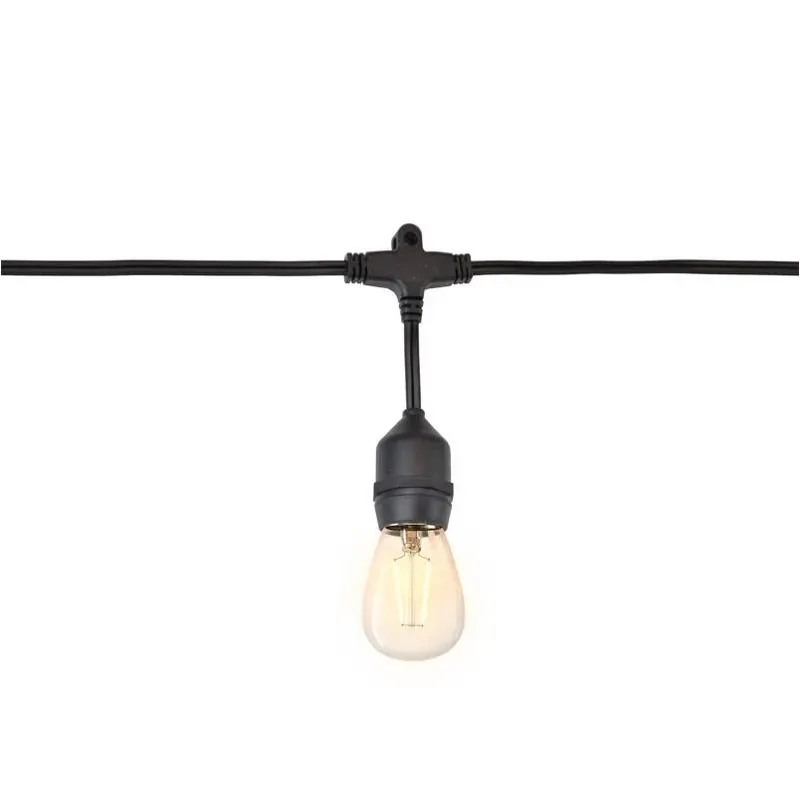 Belle Luci 18‑Foot Warm White LED Patio Light Set – 10 Plug‑In Outdoor String Lights