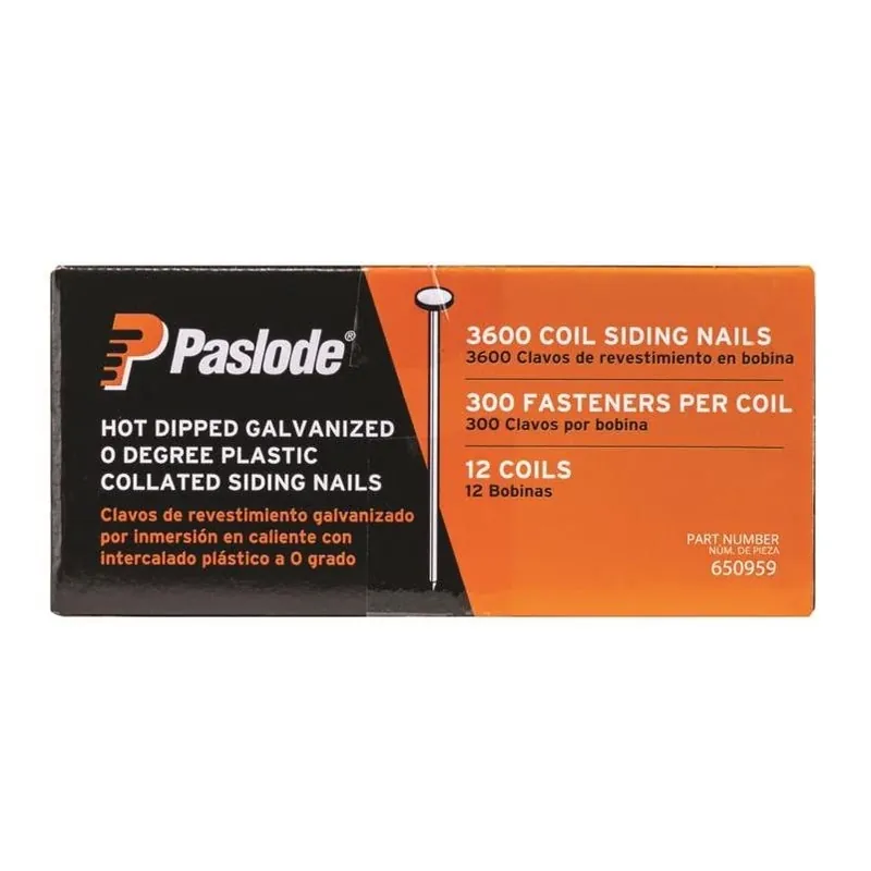 Paslode 2" Hot‑Dipped Galvanized Steel Siding Nails – 3600‑Count, Round Head