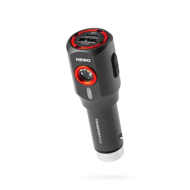 NEBO Transport 12V 700mAh Aluminum Car Phone Charger – Fast USB Power Adapter